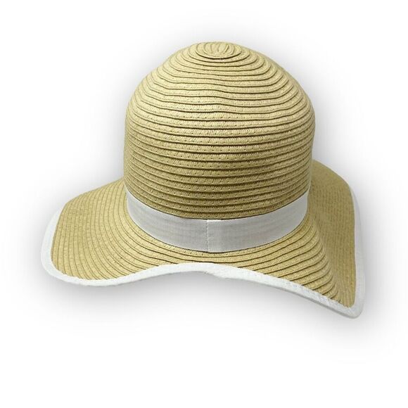 Panama Jack Floppy Open Back Face Saver Sun Hat Cap 100% Paper Women’s OSFM - Picture 3 of 8